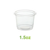 1.5oz - Plastic Portion Cups - Carton of 2000 - KIS PAPER - 5072; $0.016/pc