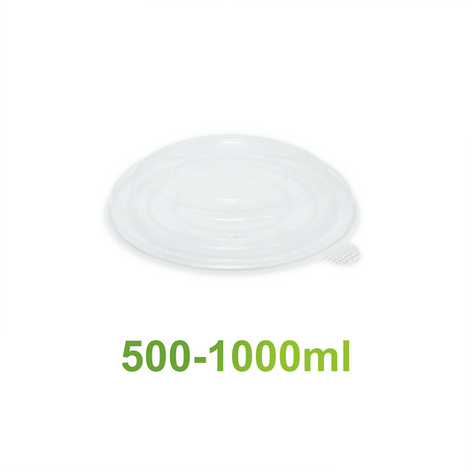 500ml/750ml/1000ml - Plastic Lid for Salad Bowl - Carton of 300 - KIS PAPER - 5044; $0.11/pc