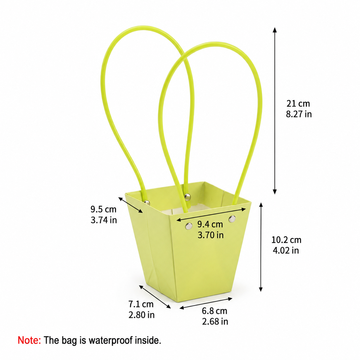 Mint Green Waterproof Flower Pot Bags – 4 Sizes (Small, Medium, Large, Extra Large) | 50pcs/Bundle