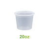 20oz - Plastic Deli Soup Containers Sets Clear - Carton of 240 - KIS PAPER - 5059; $0.179/set