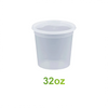 32oz - Plastic Deli Soup Containers Sets Clear - Carton of 240 - KIS PAPER - 5061; $0.239/set