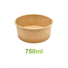 750ml Kraft Paper Salad Bowl  - 150mm (300 Pack)
