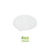 74mm Plastic Lid for 4oz White Soup Containers (1000 Pack)