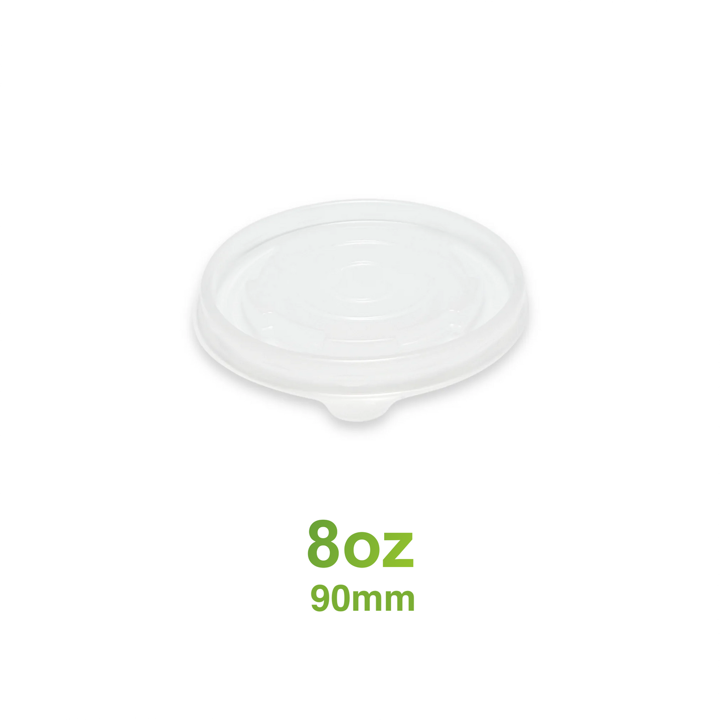 8oz - Plastic Lid for Paper Soup Containers - Carton of 1000 - KIS PAPER - 5005; From $0.035/pc