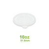 91.8mm Plastic Lid for 10oz White Soup Containers (500 Pack)