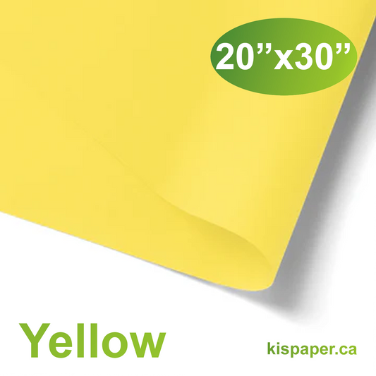 480pcs 20x30 inches Yellow Solid Tissue Paper; $0.066/pc