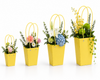 Light Yellow Waterproof Flower Pot Bags – 4 Sizes (Small, Medium, Large, Extra Large) | 50pcs/Bundle