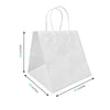Cube White Paper Bags (10.5" x 10.5" x 10.5" with Twist Handles 250 pcs/case SKU #5435