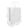 Debbie White Paper Bags 10" x 5" x 13"  with Twist Handles 250 pcs/case  SKU #5310