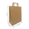 Debbie Kraft Paper Bags 10" x 5" x 13"  with Flat Handles 300 pcs/case SKU #5307