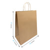 Mart Kraft Paper Bags 13“ x  7” x  17“ with Twist Handles 250 pcs/case SKU #5363
