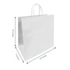 Star White Paper Bags 13" x  7" x  13" with Twist Handles 250 pcs/case SKU #5362