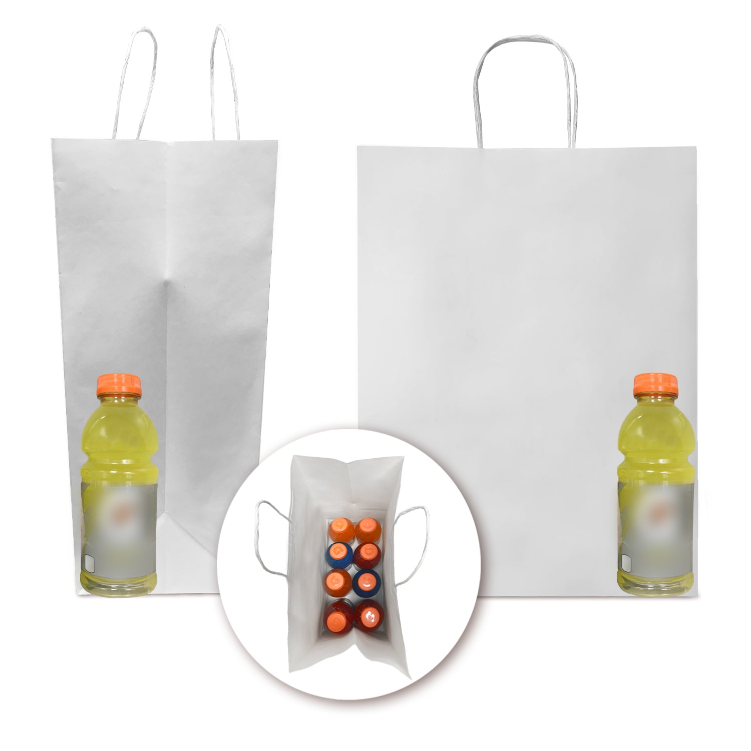 PTP BAGS Natural 12 x 9 x 15.75 Tote Bags [Pack of 200] Recyclable