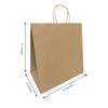 Tiger Kraft Paper Bags 14" x  8" x  14" with Twist Handles 200 pcs/case SKU #5448
