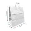 Dumbo White Paper Bags 15" x 10.5" x 16.5" with Twist Handles 200 pcs/case SKU #5402