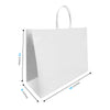 Vogue White Paper Bags 16" x 6" x 12" with Twist Handles 250 pcs/case SKU #5315