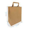 Cub Kraft Paper Bags 8.5" x  4.75" x  10.25" with Flat Handles 300 pcs/case SKU #5431