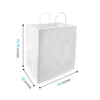 Super Royal White Paper Bags (14" x 10" x 15.75" with Twist Handles 200 pcs/case SKU #5321