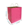 1410PINK | 150pcs Super Royal 14x10x15.75 inches Pink Paper Bags with Twisted Handles; $0.66/pc